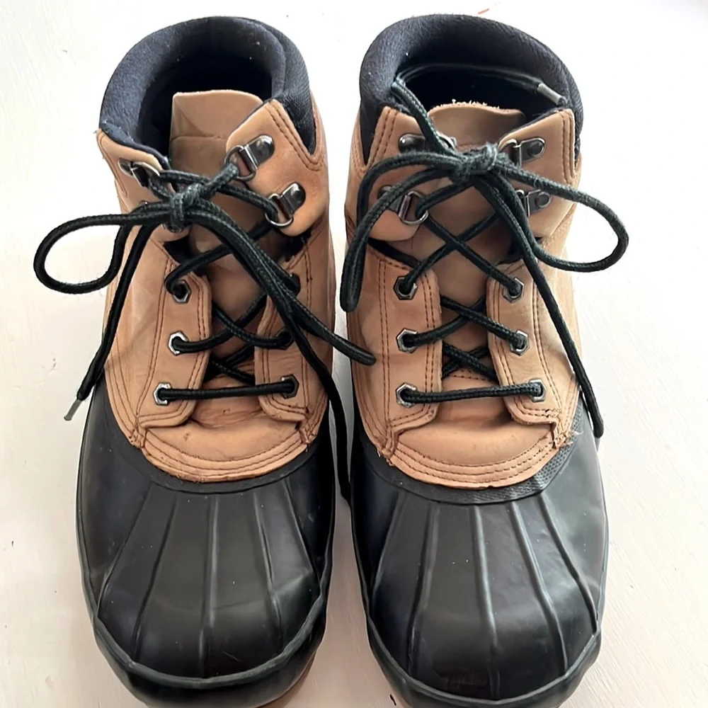 Lands’ End thinsulate suede leather duck shoes 10EEE